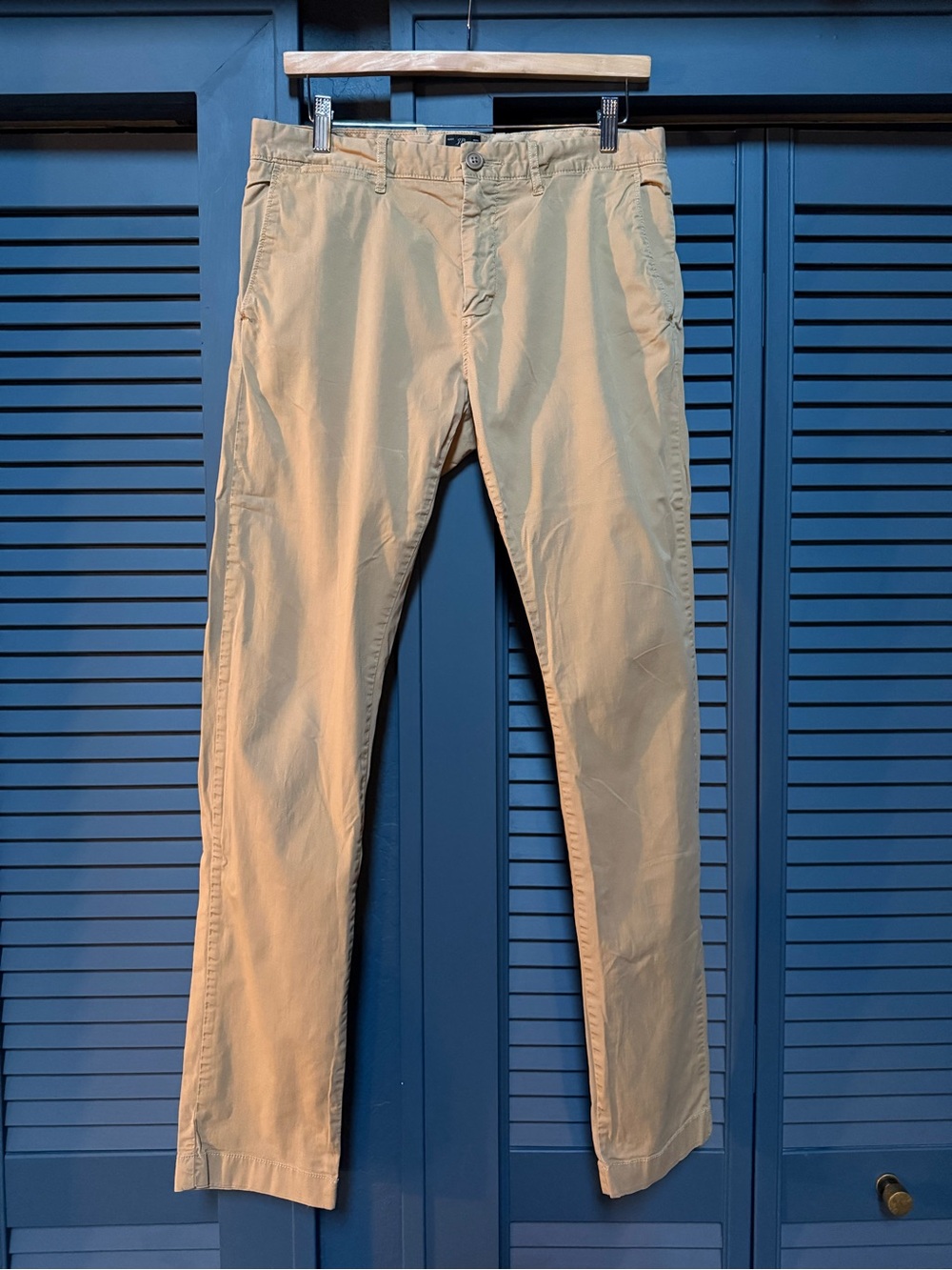 J. Crew Men's Casual Chino Pants Khaki 484 Slim Fit 32x34